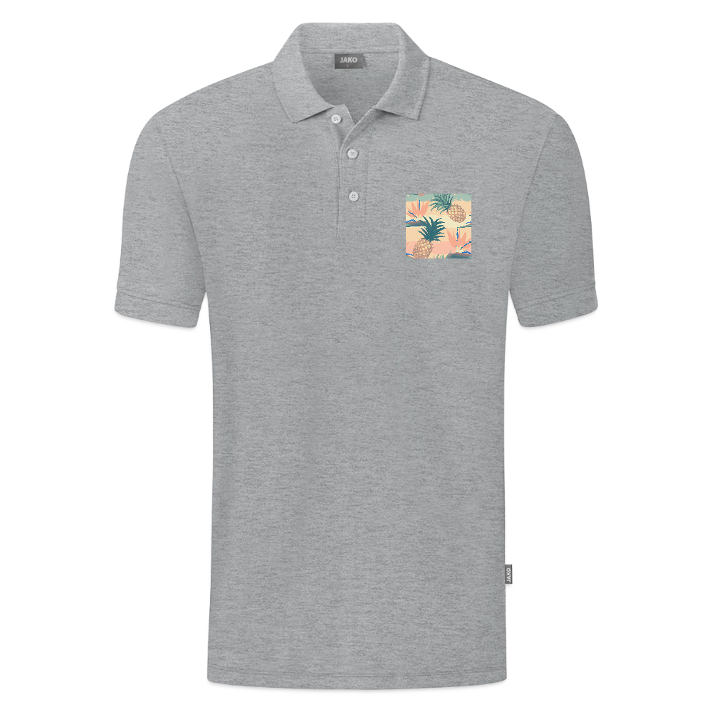 JAKO Teenager polo Organic - grijs gemêleerd