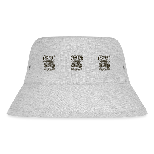 Stanley/Stella gerecyclede bucket hat - grijs gemêleerd