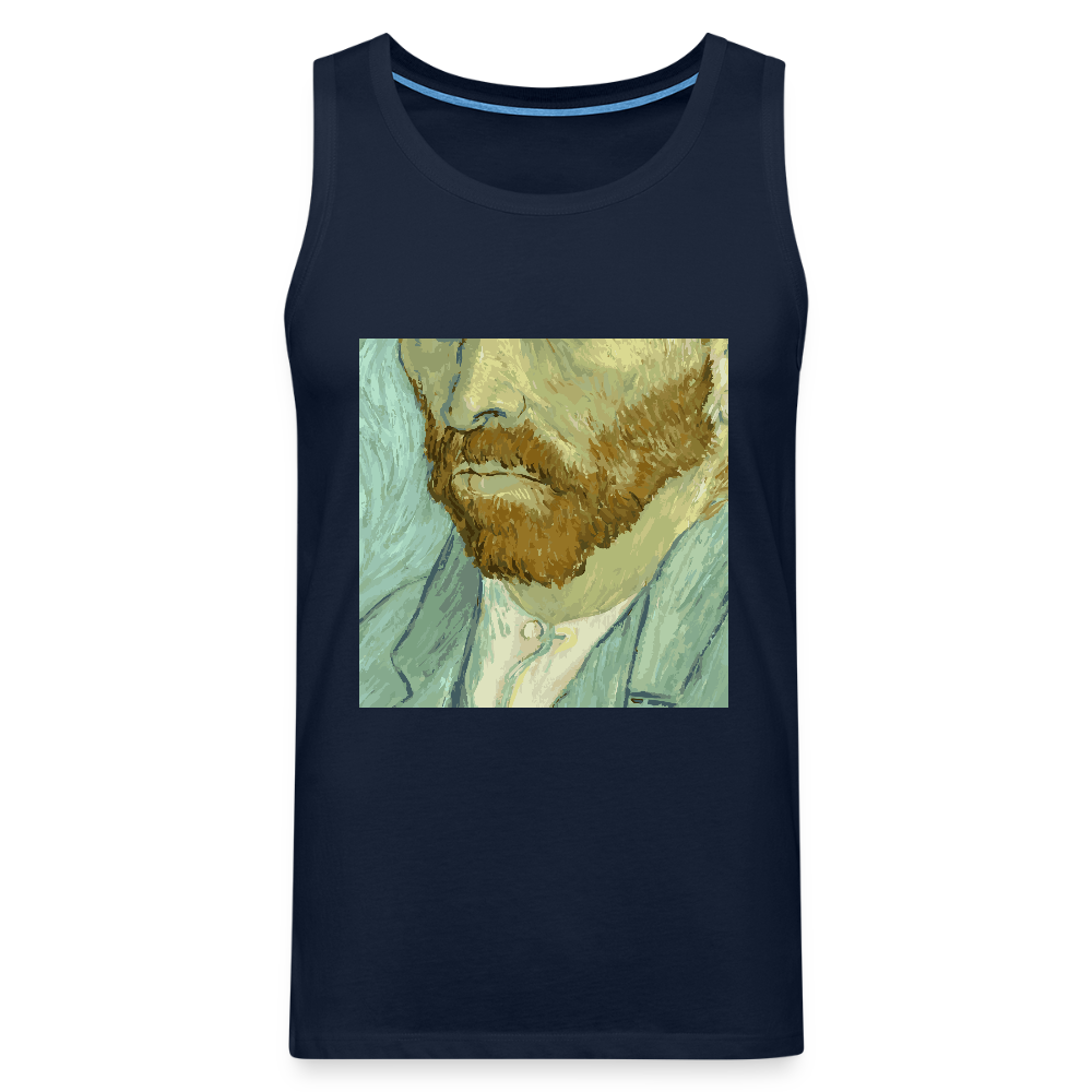 Mannen Premium tank top - navy
