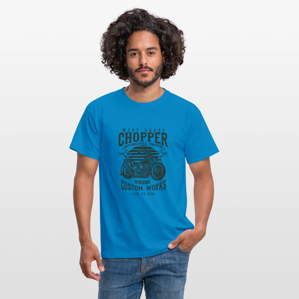 Mannen T-shirt - koningsblauw