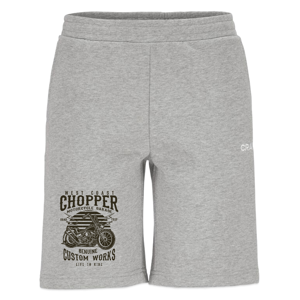 CRAFT Community 2.0 sweatshorts - grijs gemêleerd