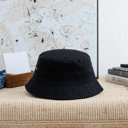 Kinder bucket hat - zwart