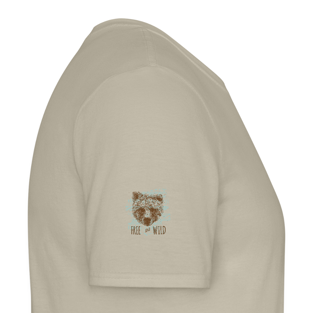 Mannen T-shirt - zandbeige
