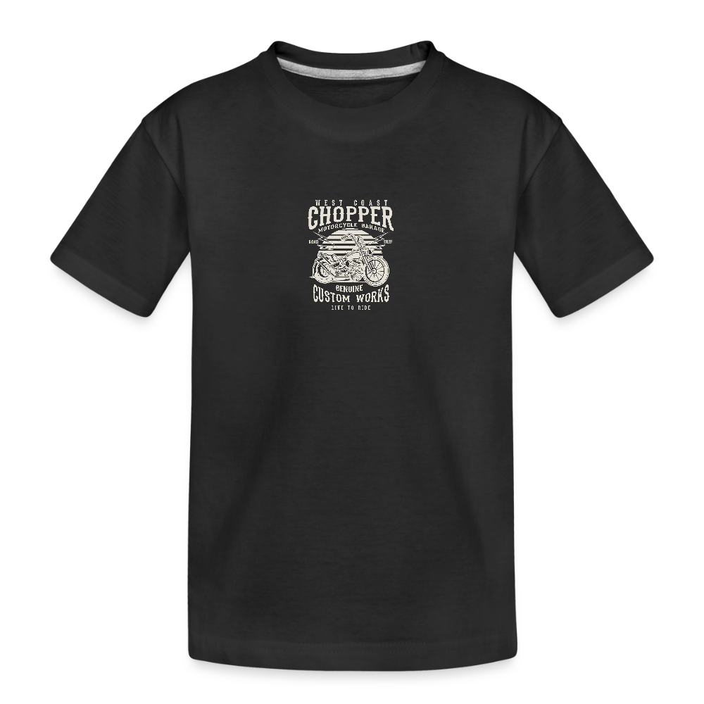 Teenager premium biologisch T-shirt - zwart