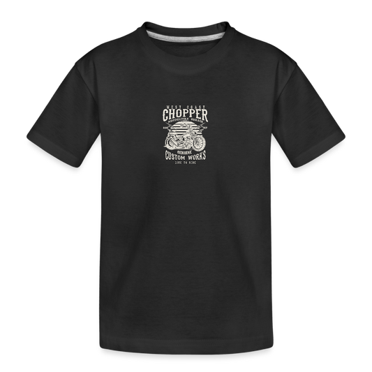 Teenager premium biologisch T-shirt - zwart