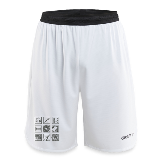 CRAFT Progress kinder-basketbalshorts - wit