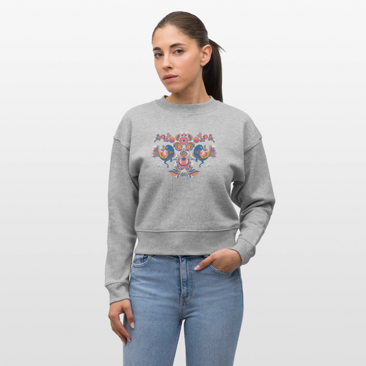 Stanley/Stella Cropped vrouwen bio sweatshirt CROPSTER - grijs gemêleerd