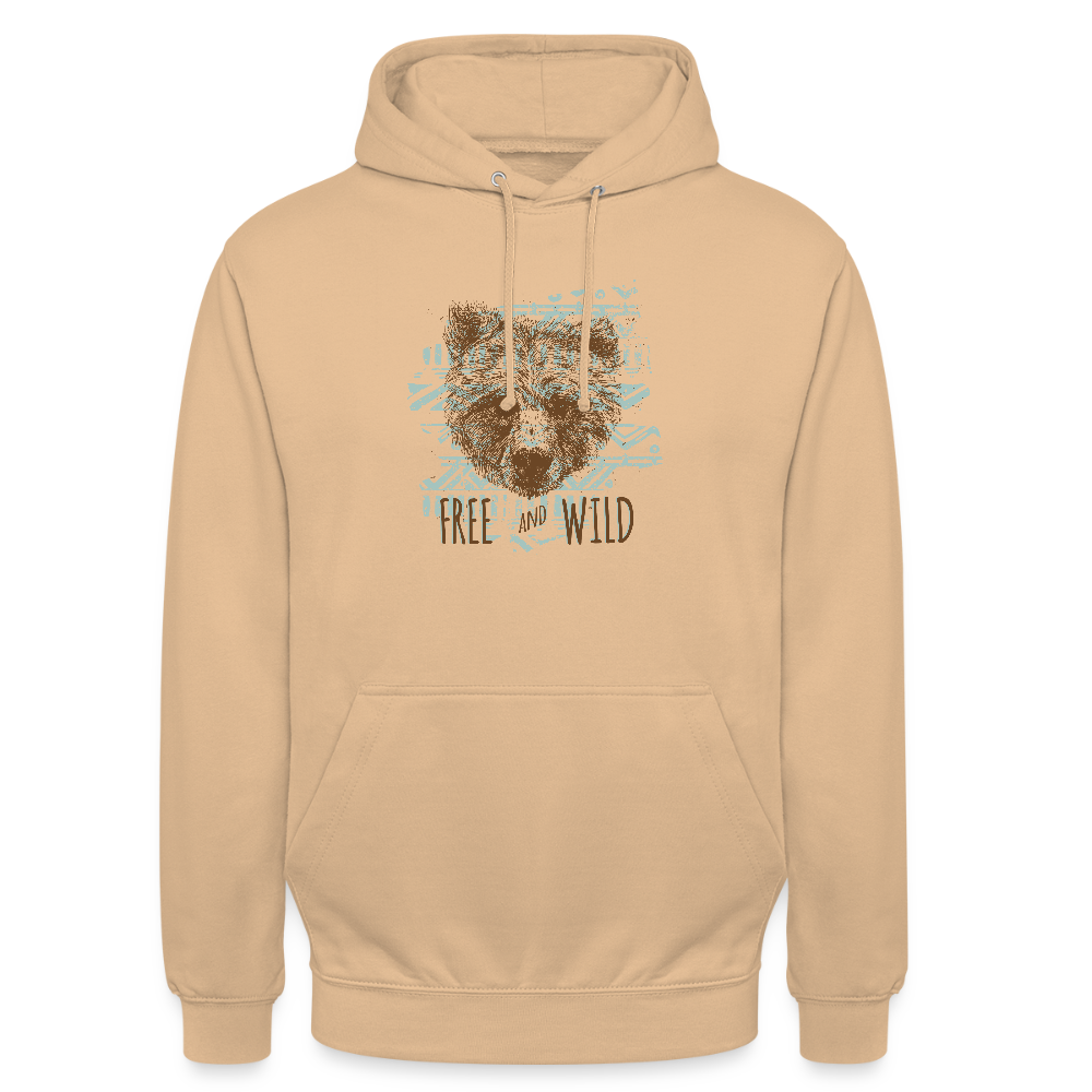 Hoodie unisex - perzik