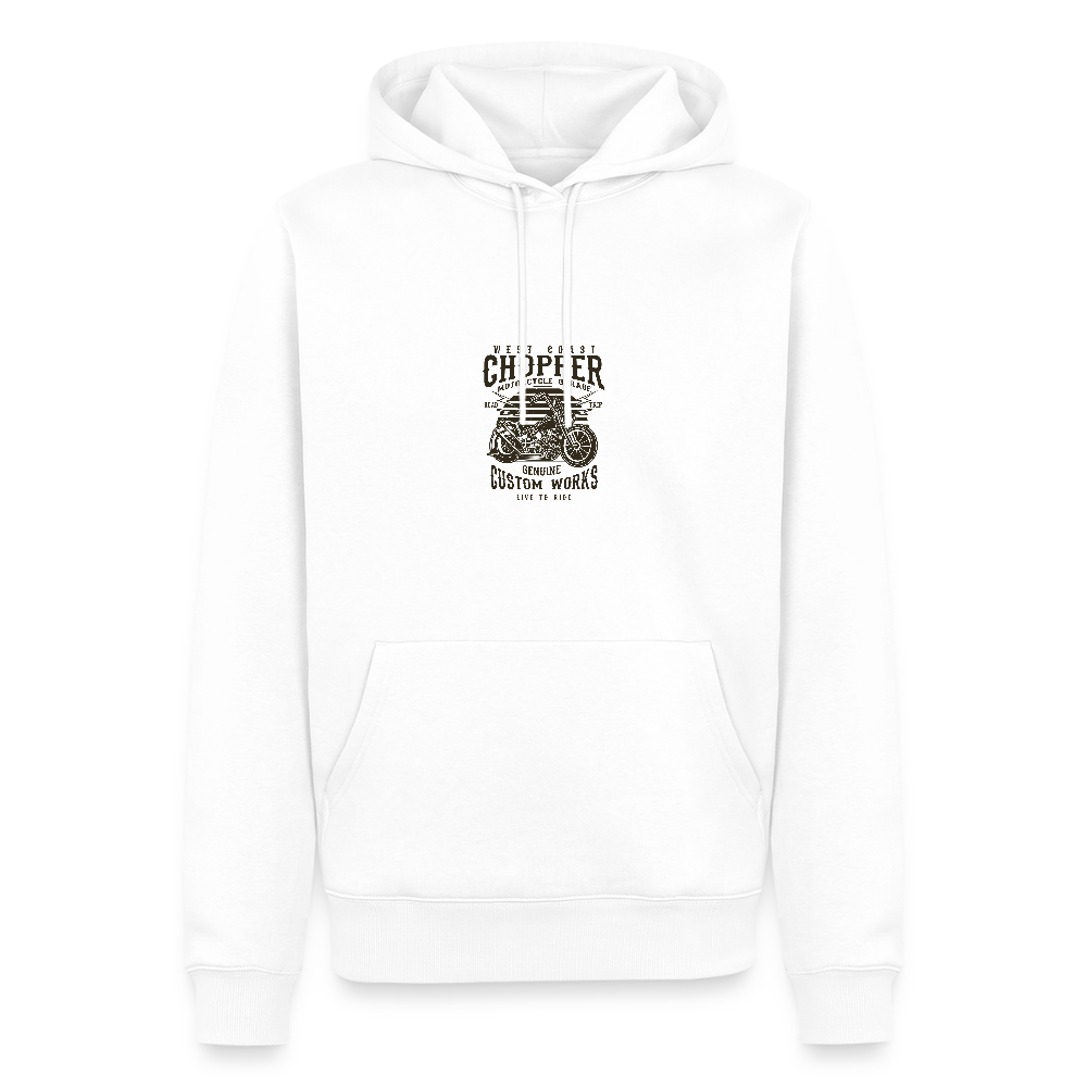 Mannen Premium hoodie - wit