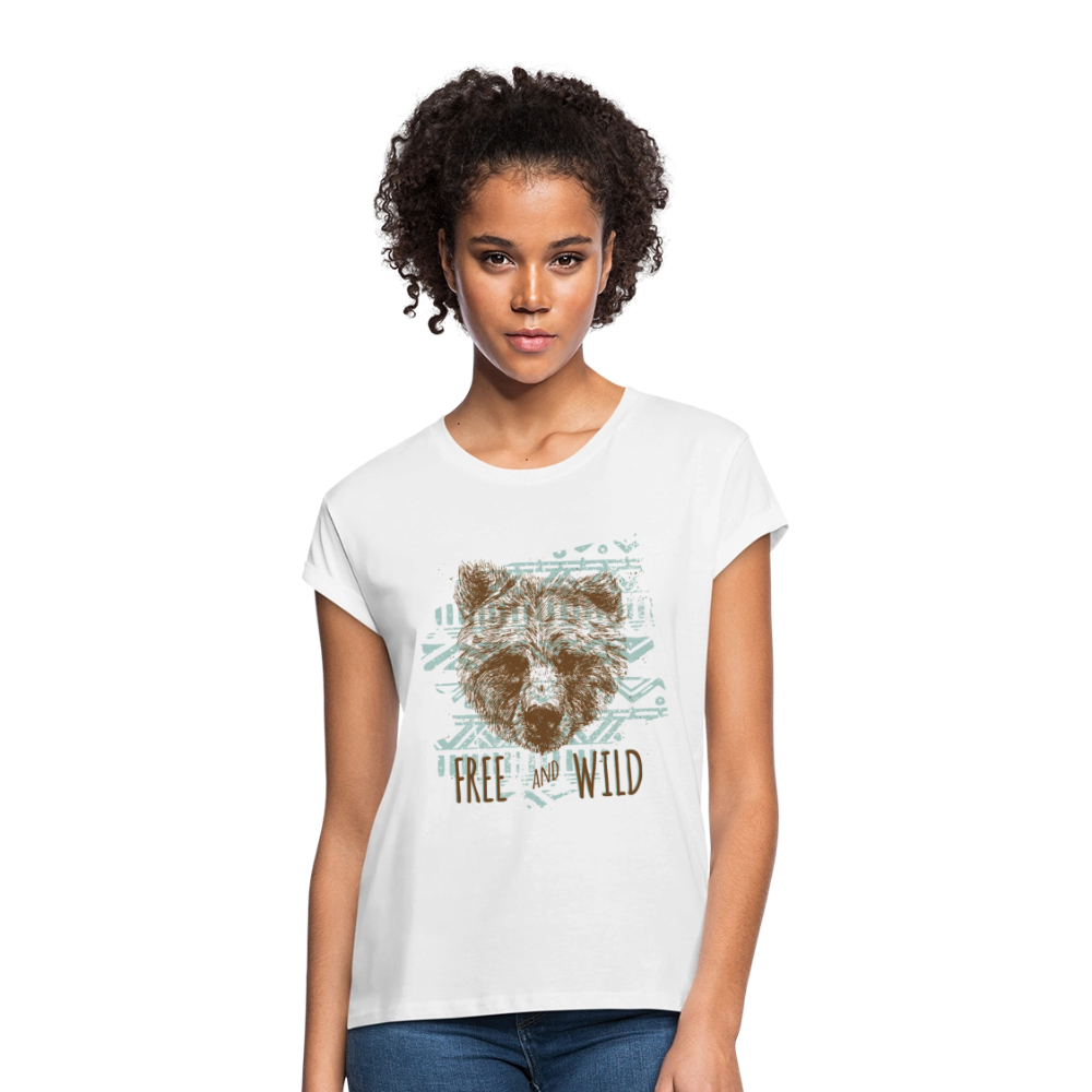 Vrouwen oversize T-shirt - wit