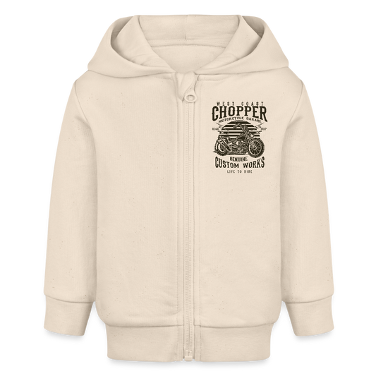Stanley/Stella Bio zip-hoodie BABY CONNECTOR - witgrijs