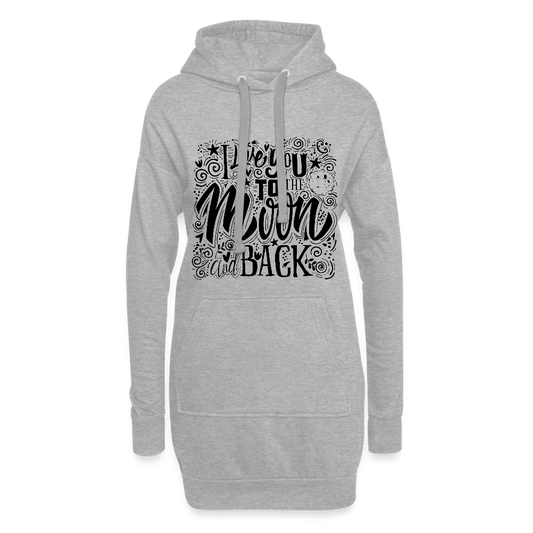 Hoodiejurk - grijs gemêleerd