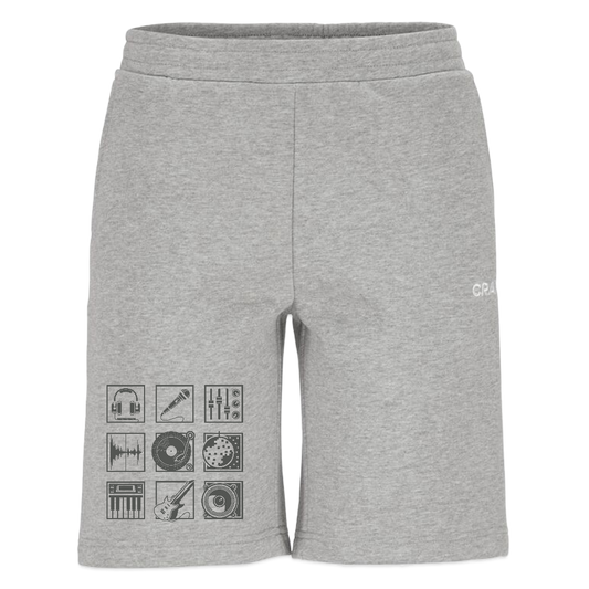 CRAFT Community 2.0 sweatshorts - grijs gemêleerd