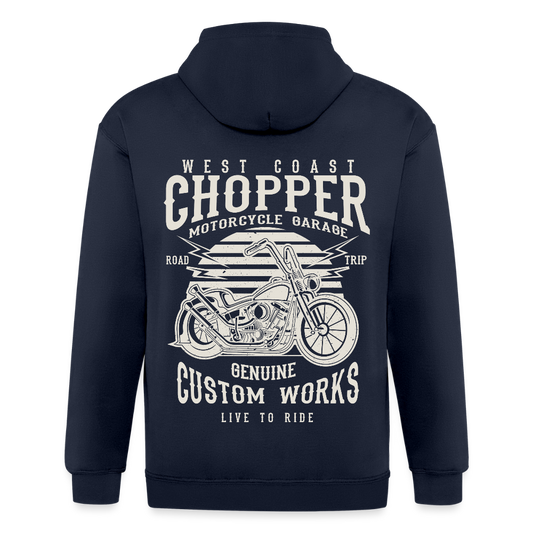 Mannenjack Heavyweight met capuchon - navy