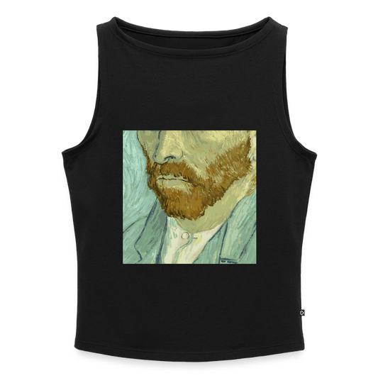 Vrouwen tanktop met U-hals - zwart