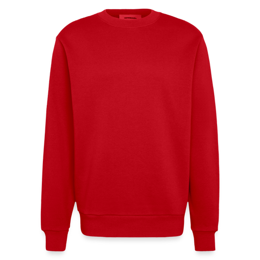 Heavyweight oversized organic crewneck made in EU - rood