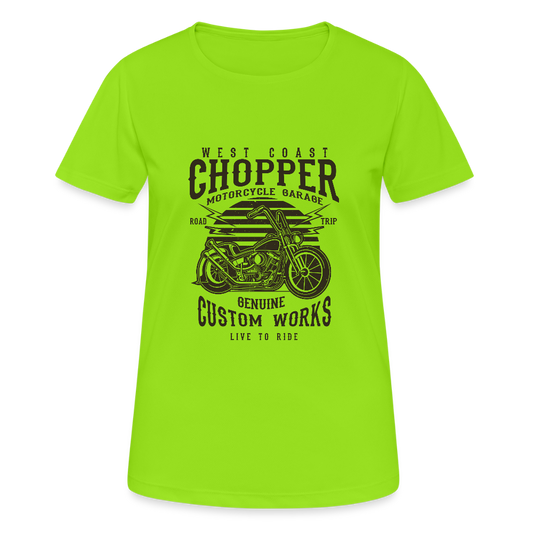 Vrouwen T-shirt ademend actief - neongroen