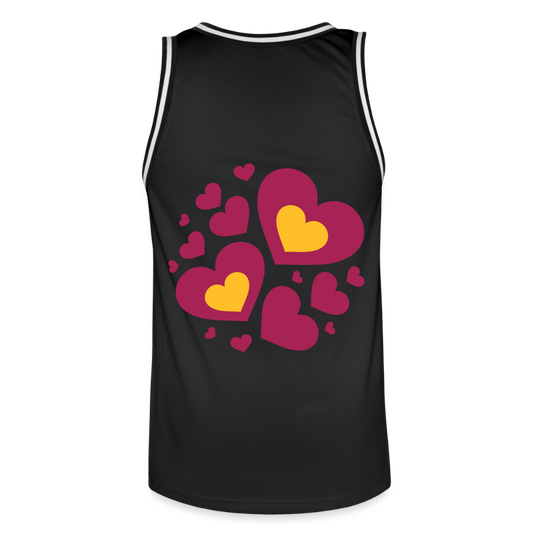 Mannen basketbal shirt - zwart/wit