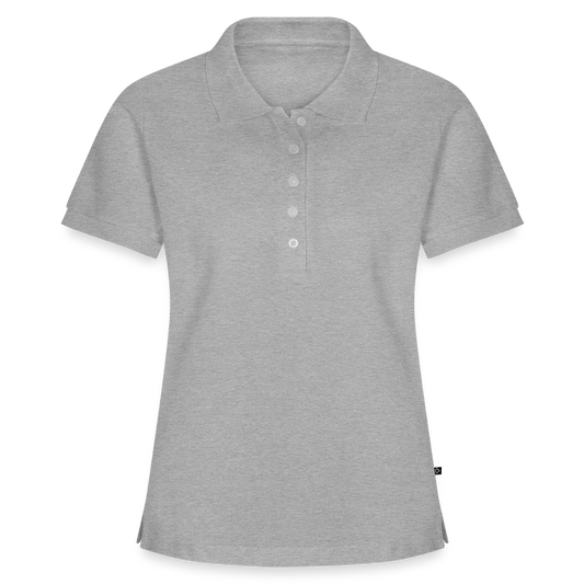 Vrouwen Premium Polo - grijs gemêleerd