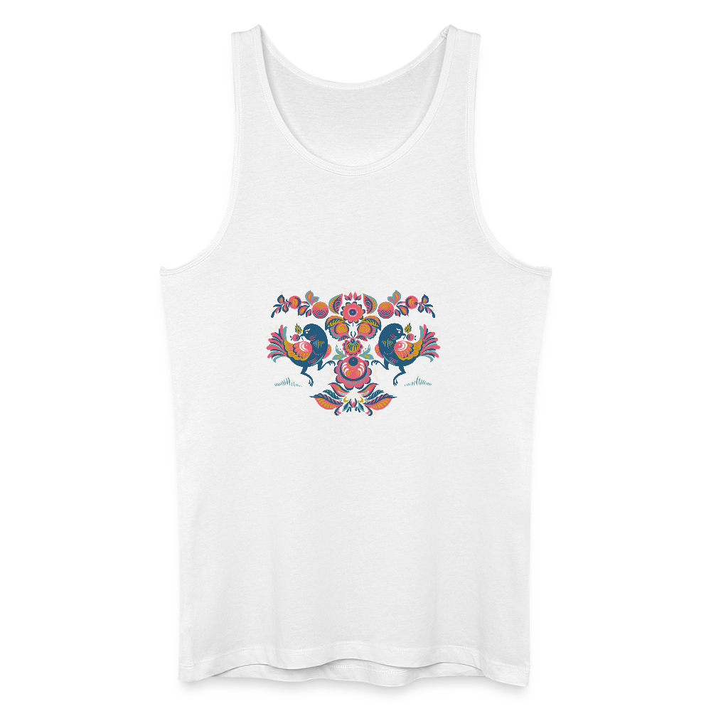 Mannen bio tanktop - wit