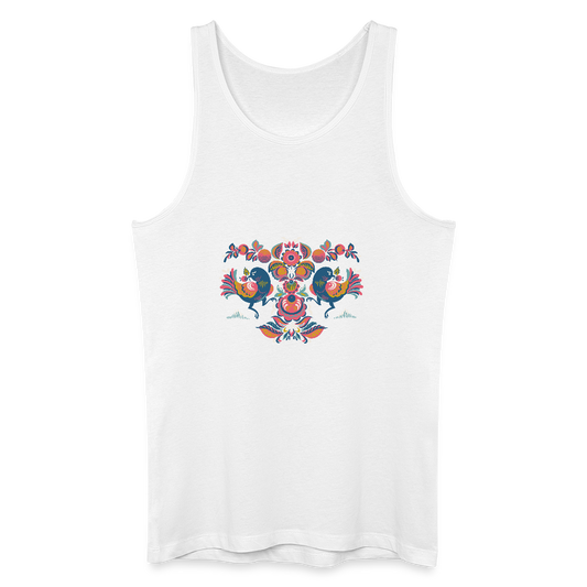 Mannen bio tanktop - wit