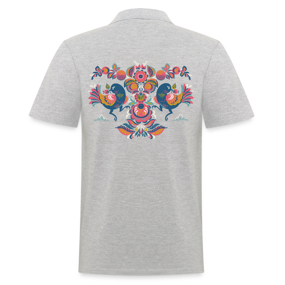 Mannen poloshirt - grijs gemêleerd