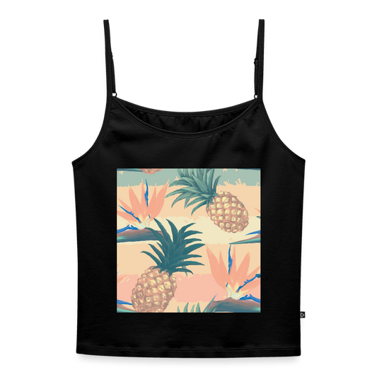 Vrouwen spaghetti-tanktop - zwart