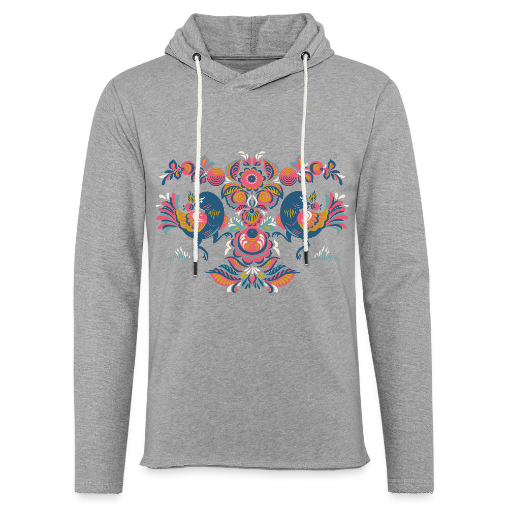 Lichte hoodie unisex - grijs gemêleerd