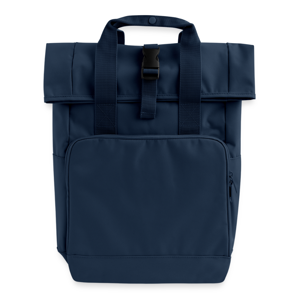 Rolltop rugzak met twee hengsels - navy