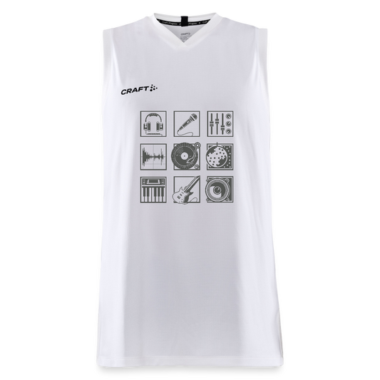 CRAFT Progress kinder-basketbalshirt - wit