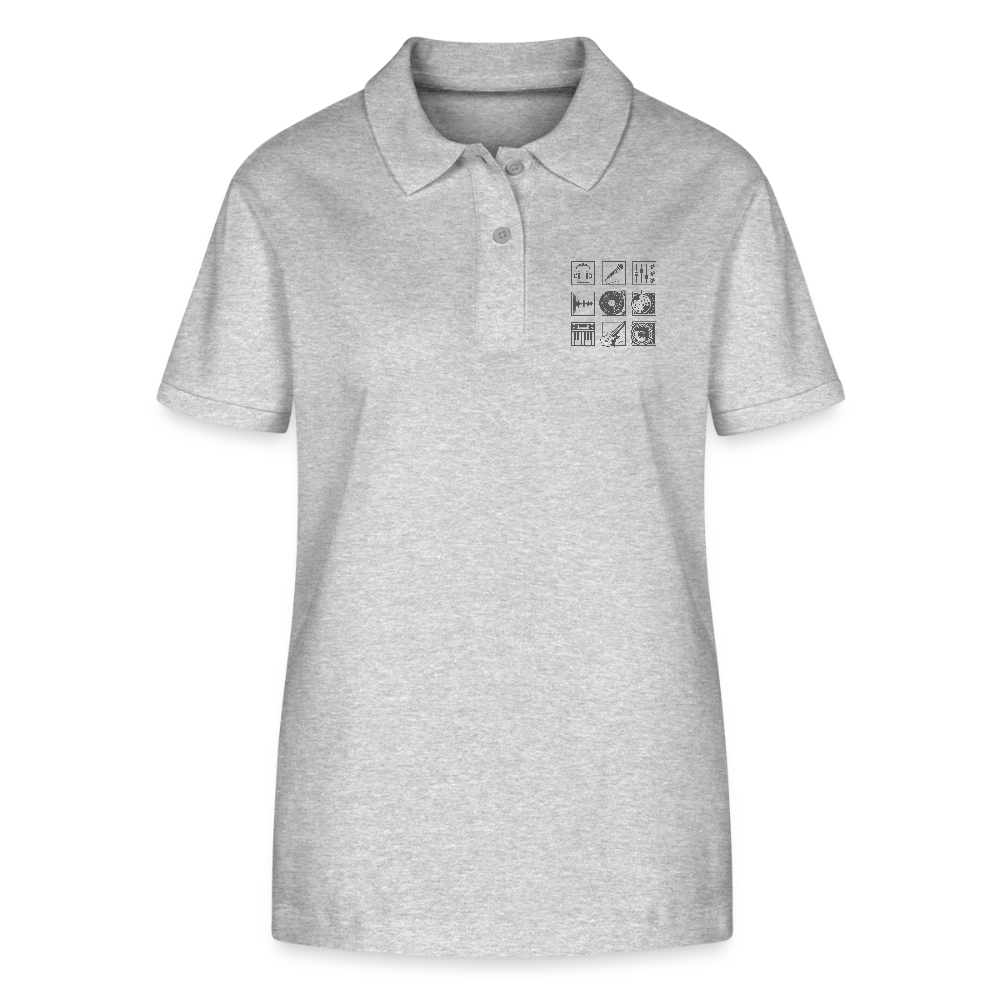 Stanley/Stella Vrouwen bio poloshirt ELLISER - grijs gemêleerd