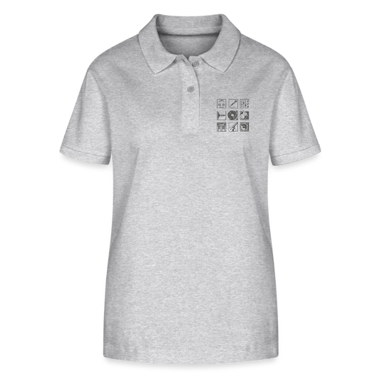 Stanley/Stella Vrouwen bio poloshirt ELLISER - grijs gemêleerd