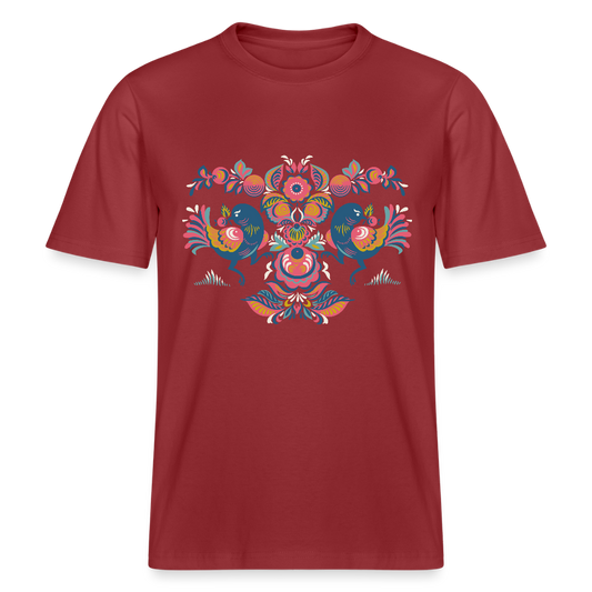 Stanley/Stella Relaxed fit uniseks bio-T-shirt Sparker - aarderood
