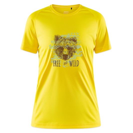 CRAFT Core Unify vrouwen training-T-shirt - geel