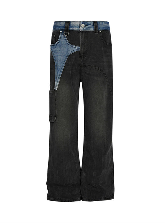 American Retro Washed Worn Jeans voor Dames & Meiden