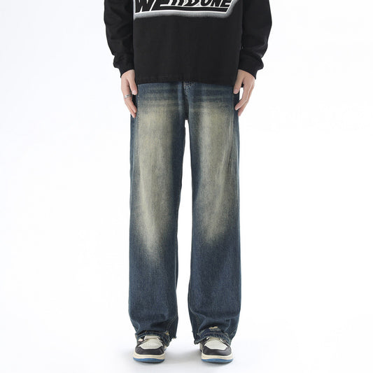 Casual American Fashion Wased Ripped Jeans voor Heren & Jongens