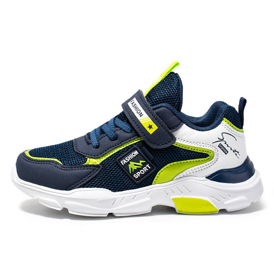 Trendy  Casual Ademende Lichtgewicht Mesh Sneakers met Klittenband voor Teenager