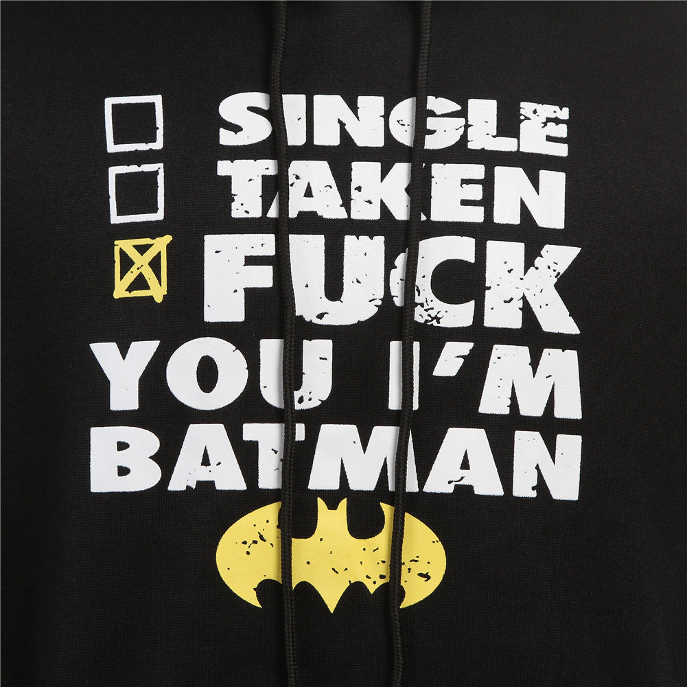 Batman-print hoodie