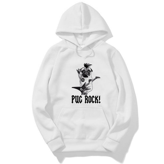 Populaire hoodie met PUG-print