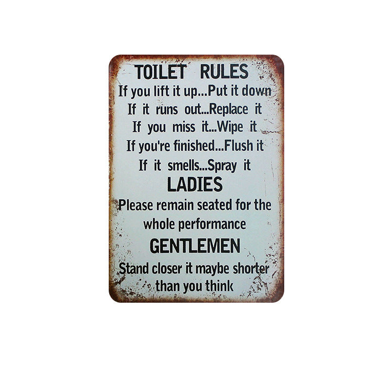 Amerikaanse retro nostalgische creatieve kentekenplaat ijzeren schilderij