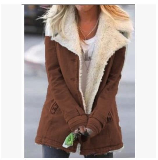 Trendy Winter Warme Revers Fleece Jas met Knoopsluiting in Europese en Amerikaanse Stijl voor Dames & Plus-size
