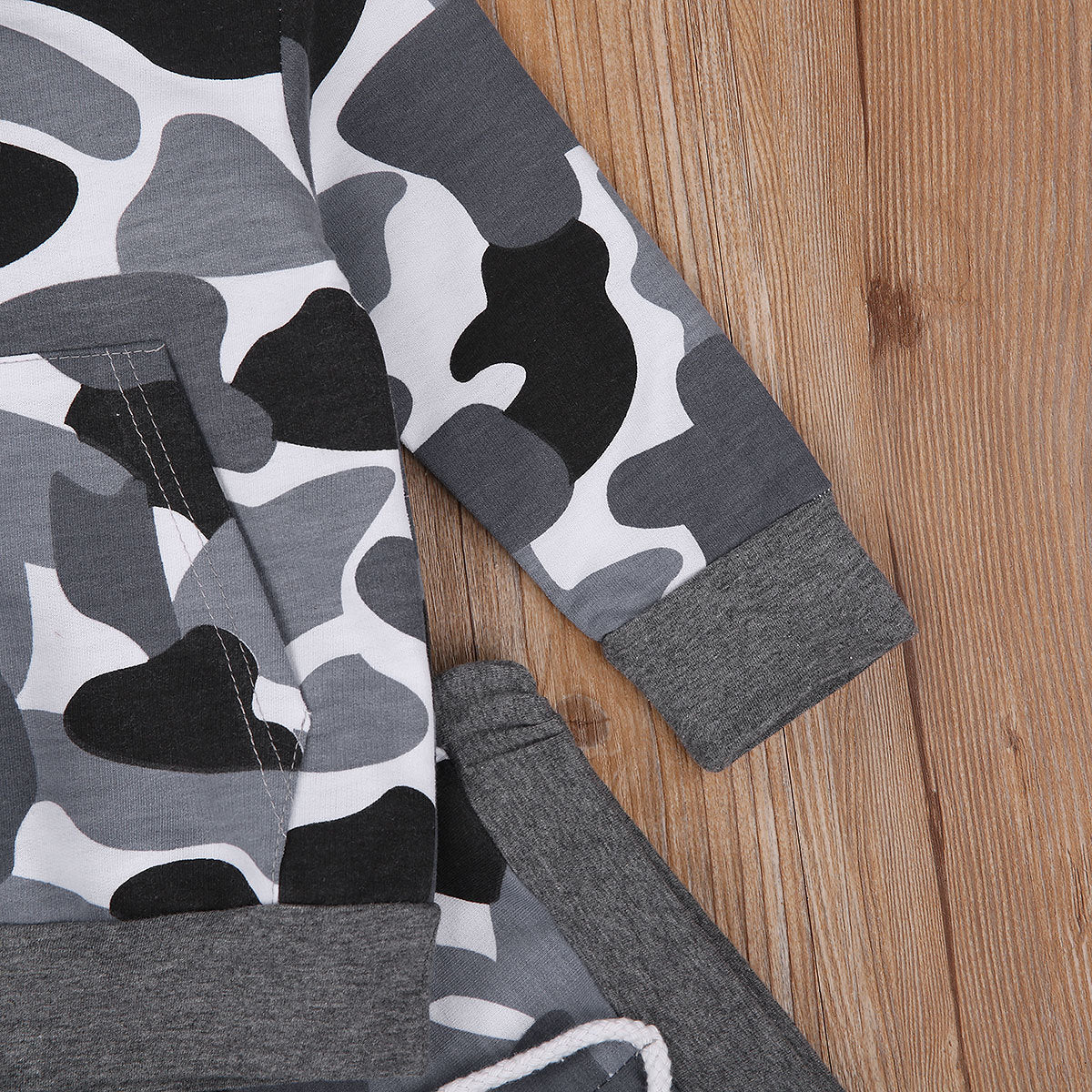 Casual Tweedelige Camouflage Set Hoodie & Joggingbroek voor Peuters/ Kinderen