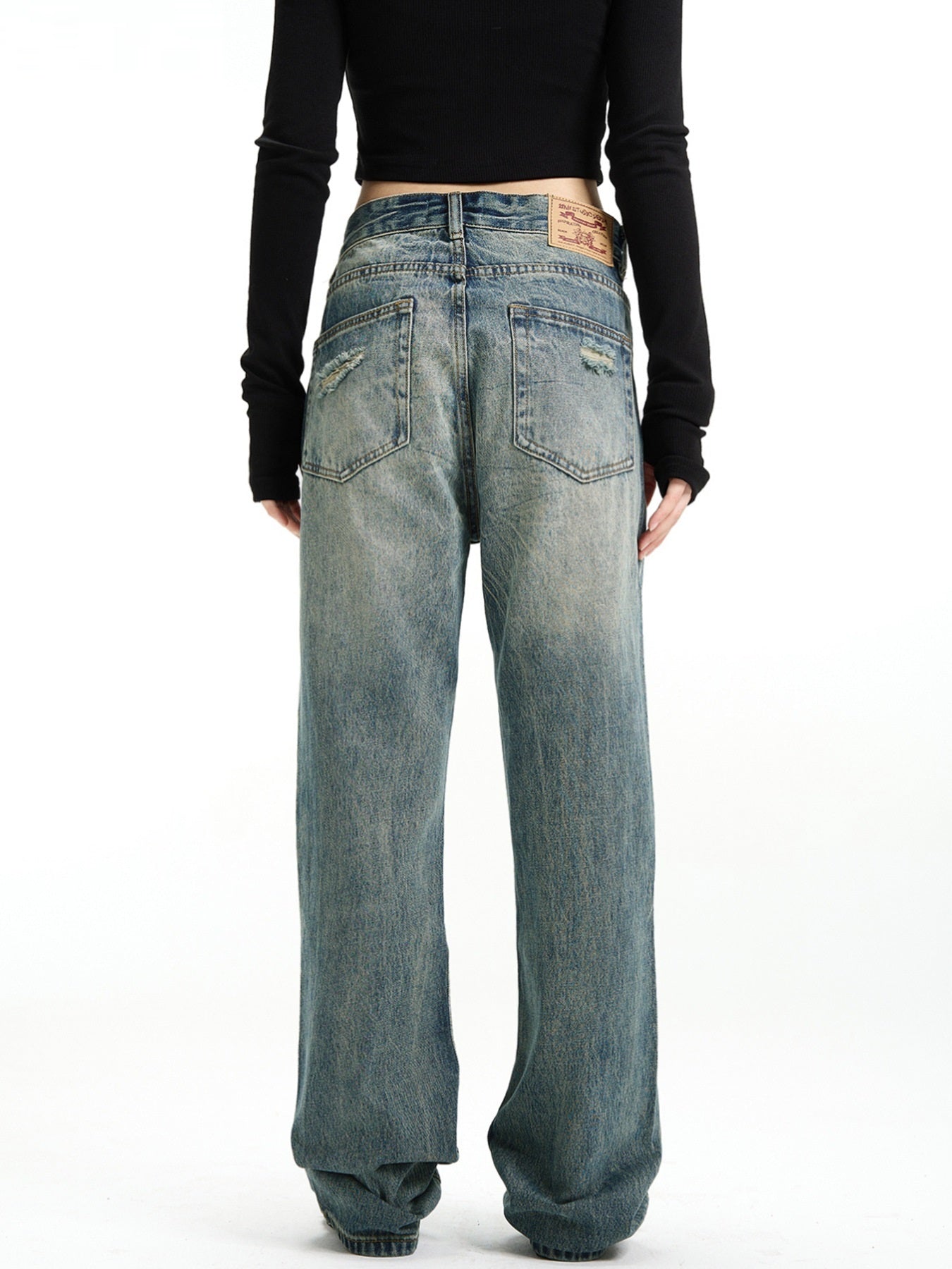 American Designer Retro Straight Losse Jeans voor Dames/ Plus-size & Meiden