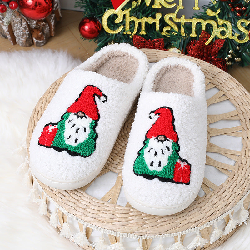 Kerstmis Stijlvolle Winterse Warme Schattige Kerstpantoffels met Kerstprint Binnen in Huis voor Unisex