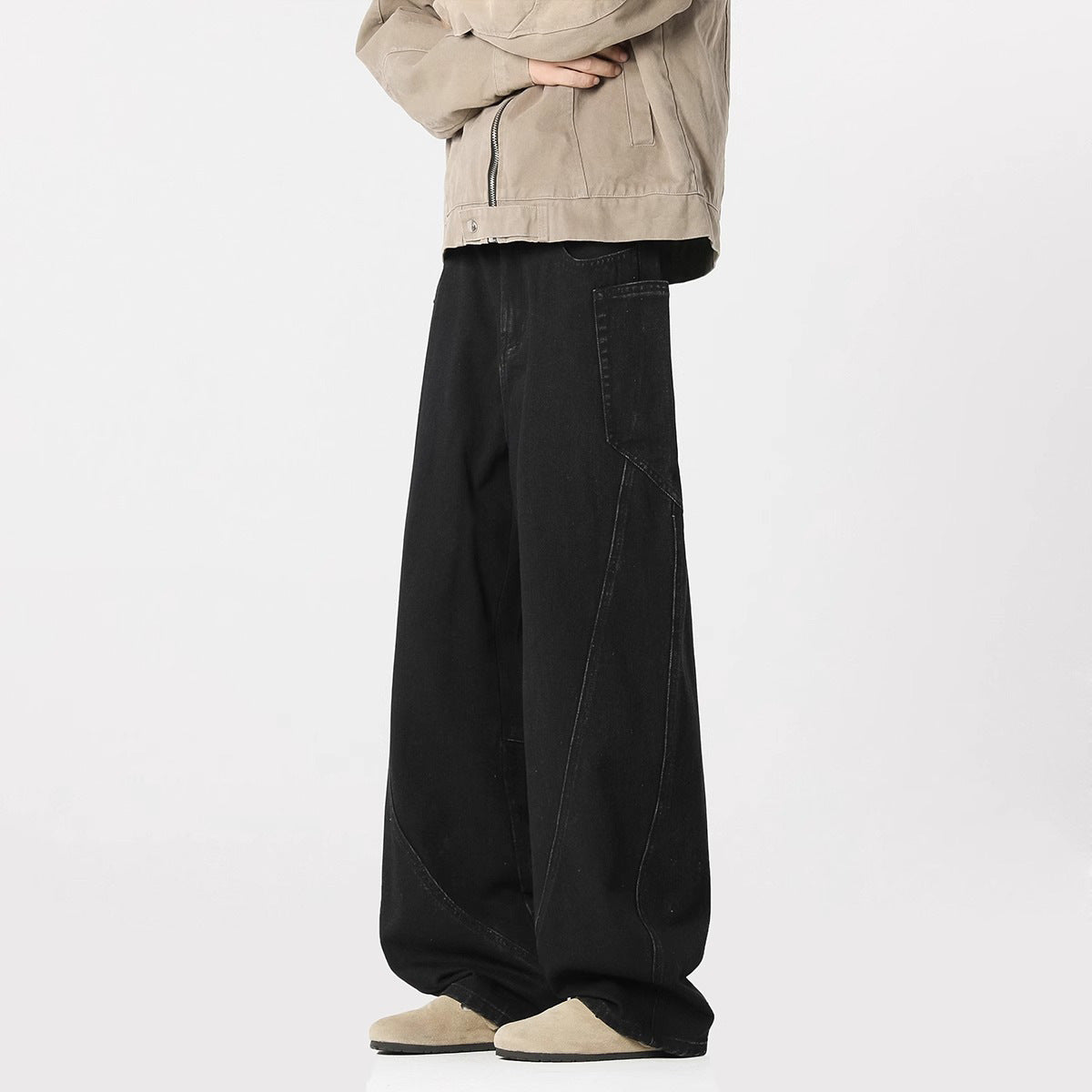 American Washed Machete Cargo Jeans voor Dames/ Plus-size & Meiden