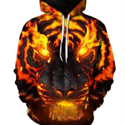 Dames New Leaf Print Hoodie