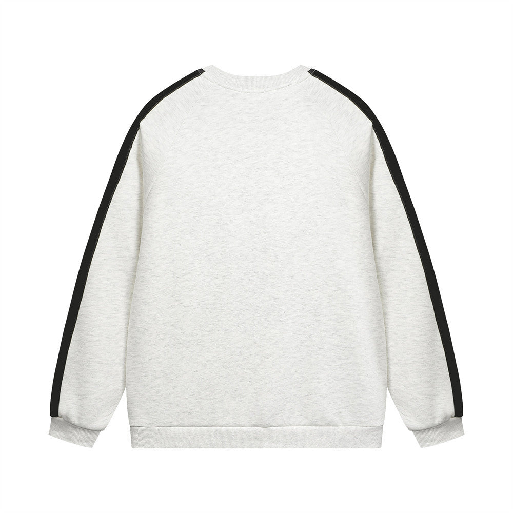 Amerikaanse Trendy Sweatshirt met geborduurde Letters voor Unisex