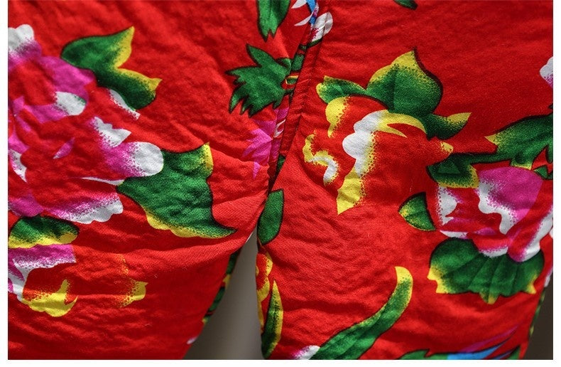 Grote Winter Bloemenjas & Dikke Winterbroek voor Meisjes