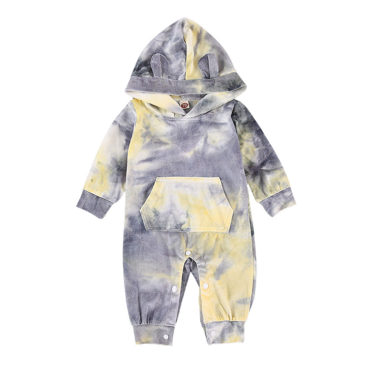 Tie Dye Jumpsuit met Capuchon voor Baby's/Peuters