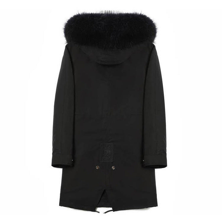 Haining Faction Parka Winterjas met Openstaande Kraag en Capuchon voor Heren & Dames/ Plus-size